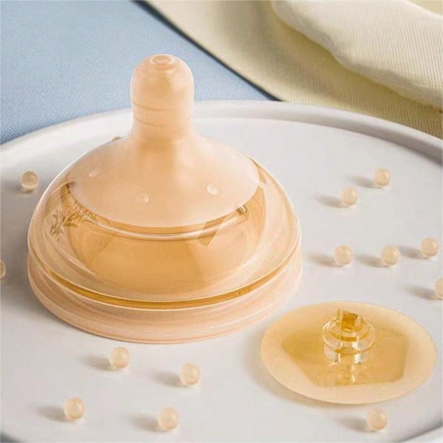 Baby Food Glass - จุกนมขวดนมคอกว้าง 1 ชิ้นพร้อมกล่อง (เหมาะกับขวดนมแก้วและขวดนม PPSU ของร้านเรา)