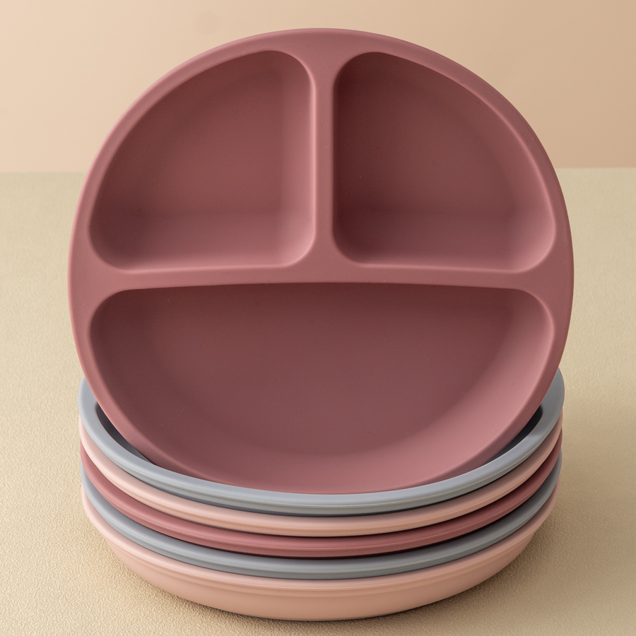 Baby Food Utensil - 1PCS Baby Sucker ซิลิโคนรับประทานอาหารแผ่น BPA ฟรีเด็กจานดูด