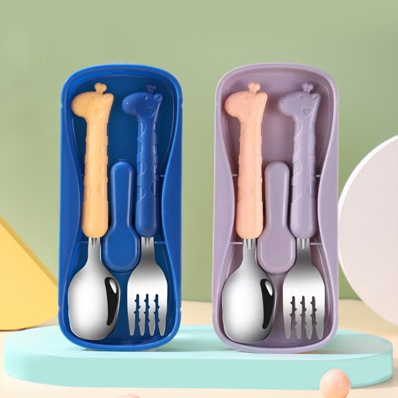 ชุดช้อนส้อมสำหรับเด็ก 2 ชิ้น ท - Baby Food Utensil บทวิจารณ์และราคา