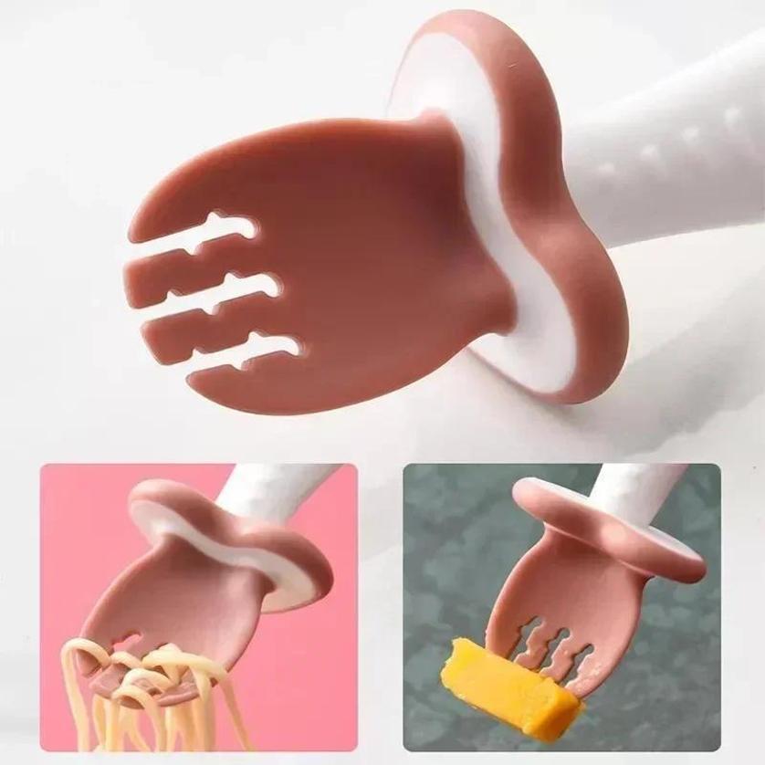 ช้อนเด็ก ช้อนส้อมซิลิโคน ชุดอา - Baby Food Utensil บทวิจารณ์และราคา