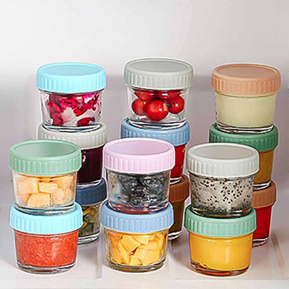 ขวดแก้วใส่อาหารเด็ก 6 ชิ้น ใช้ - Baby Food Glass บทวิจารณ์และราคา