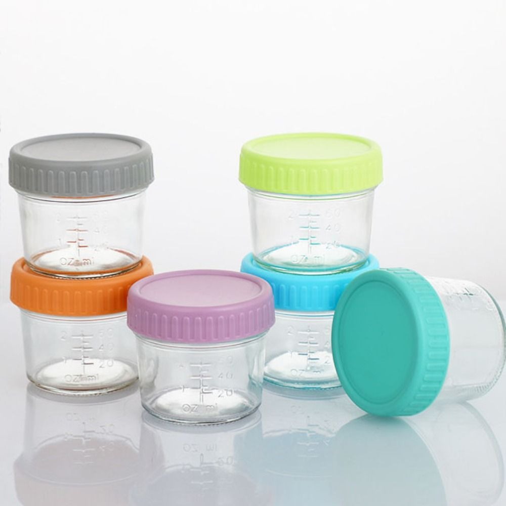 ขวดแก้วใส่อาหารเด็ก 6 ชิ้น ใช้ - Baby Food Glass บทวิจารณ์และราคา