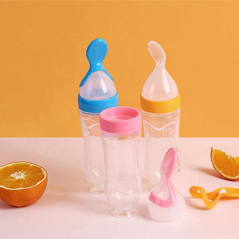 บีบขวดนมซิลิโคนทารกแรกเกิดการฝ - Baby Food Utensil บทวิจารณ์และราคา