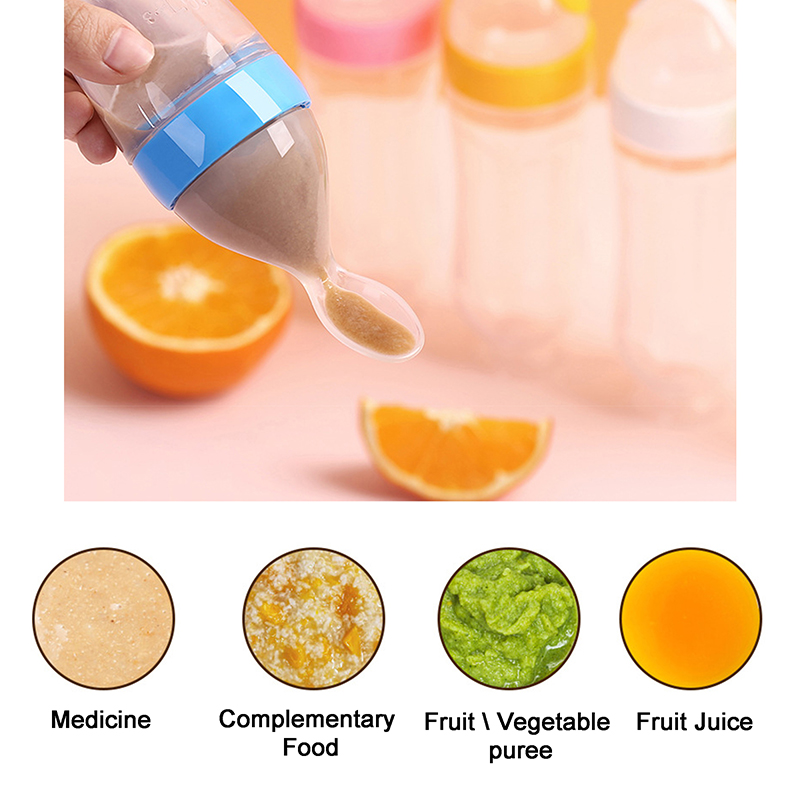 บีบขวดนมซิลิโคนทารกแรกเกิดการฝ - Baby Food Utensil บทวิจารณ์และราคา