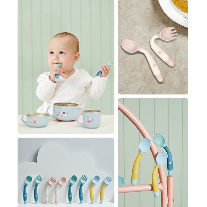 ช้อนซิลิโคนงอได้สำหรับเด็กทารก - Baby Food Utensil บทวิจารณ์และราคา