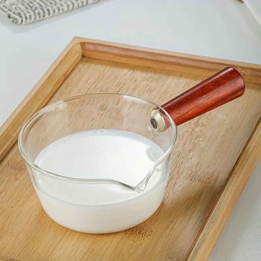 หม้อแก้วด้ามไม้แฟชั่น ทนความร้ - Baby Food Glass บทวิจารณ์และราคา