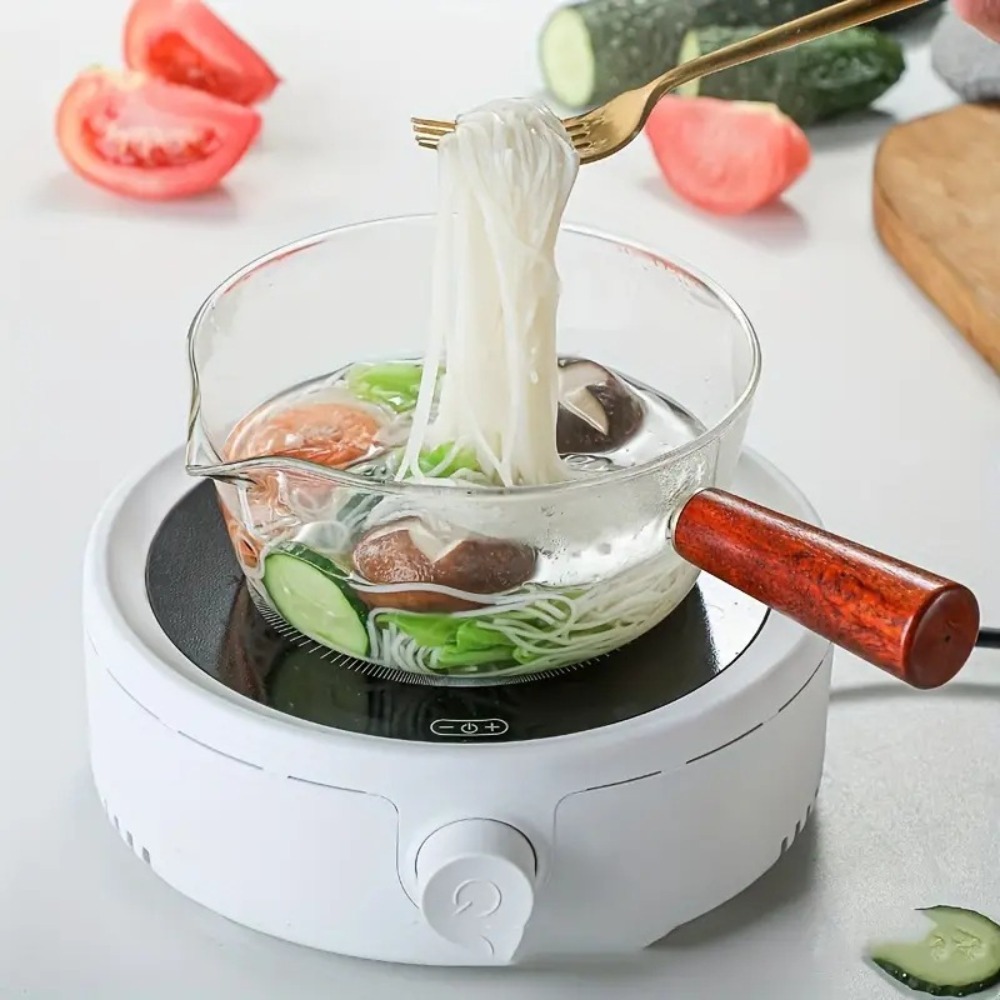 หม้อแก้วด้ามไม้แฟชั่น ทนความร้ - Baby Food Glass บทวิจารณ์และราคา