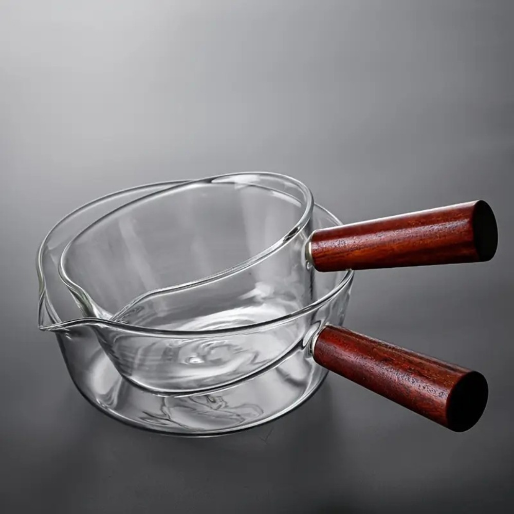 หม้อแก้วด้ามไม้แฟชั่น ทนความร้ - Baby Food Glass บทวิจารณ์และราคา