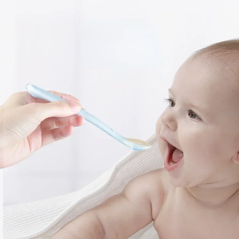 ช้อนเด็กซิลิโคนอ่อนนุ่มเด็กวัย - Baby Food Utensil บทวิจารณ์และราคา