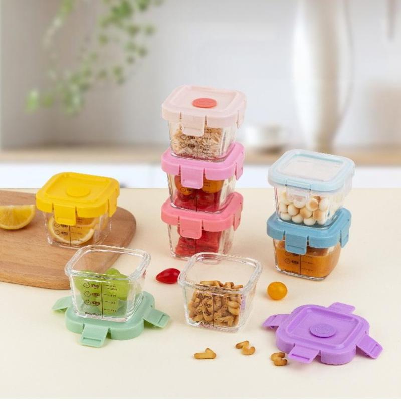 และกล่องเก็บอาหารทนความร้อนสป็ - Baby Food Glass บทวิจารณ์และราคา