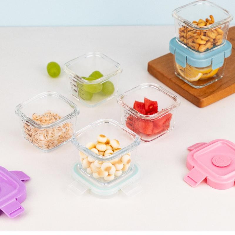 และกล่องเก็บอาหารทนความร้อนสป็ - Baby Food Glass บทวิจารณ์และราคา