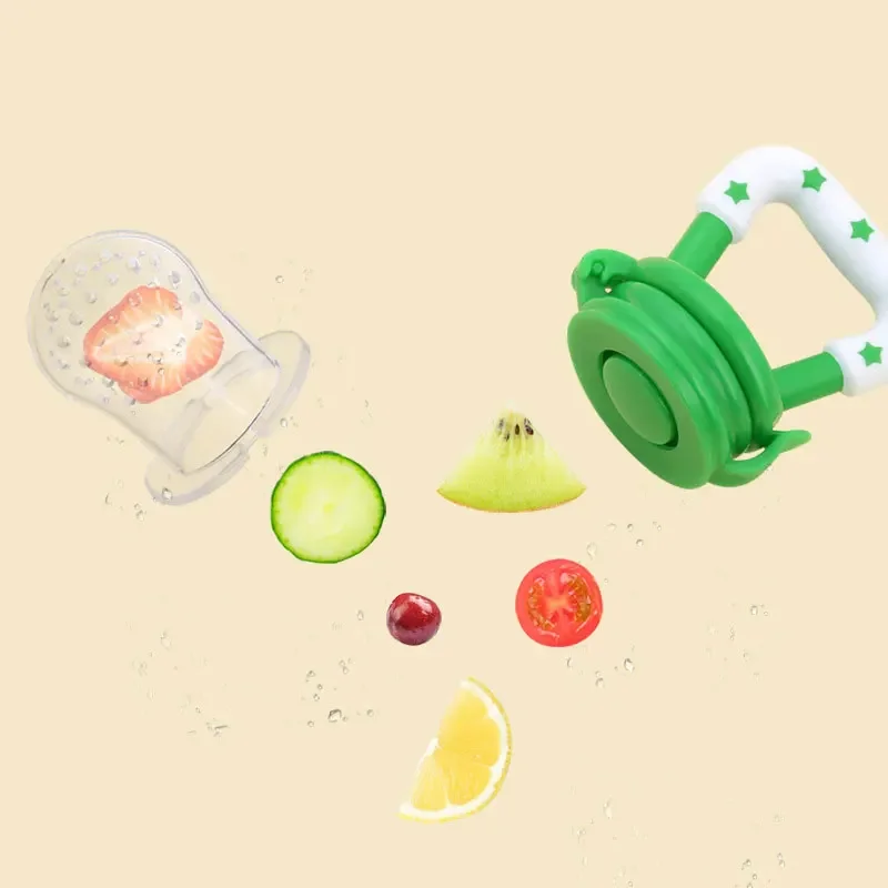 ผลไม้ขวดจุกนม Pacifiers ให้อาห - Baby Food Net Feeder บทวิจารณ์และราคา