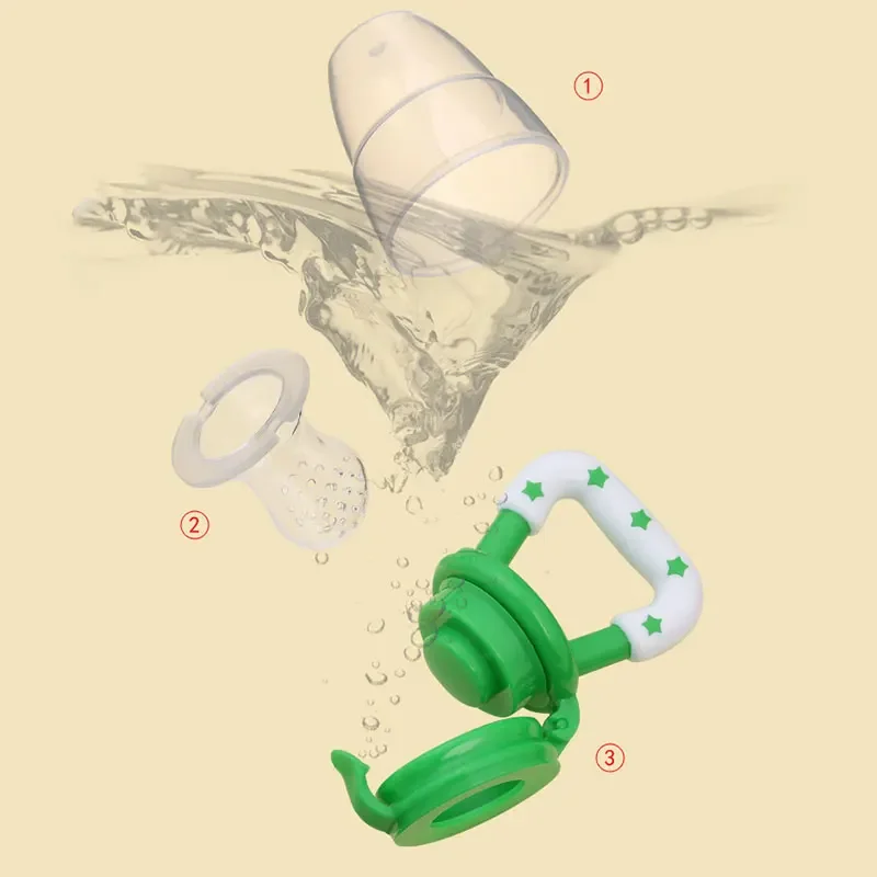 ผลไม้ขวดจุกนม Pacifiers ให้อาห - Baby Food Net Feeder บทวิจารณ์และราคา