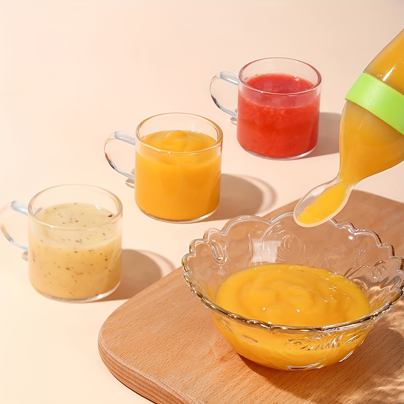 9 ชิ้นช้อนส้อม: 1 ขวดนมซิลิโคน - Baby Food Utensil บทวิจารณ์และราคา