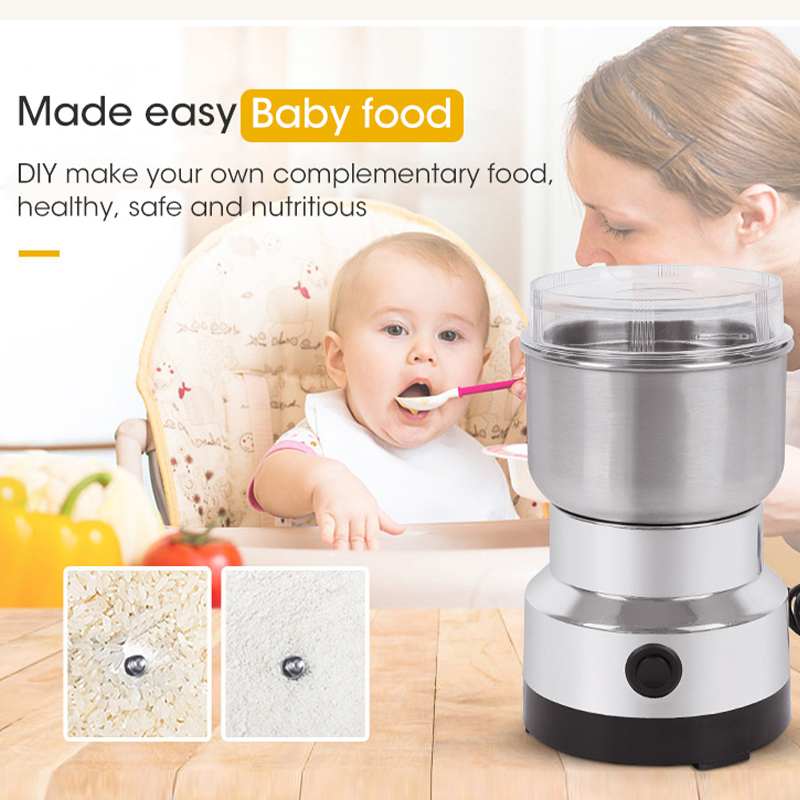 มินิไฟฟ้า 4 ใบมีดในครัวเรือน 3 - Baby Food Mill บทวิจารณ์และราคา